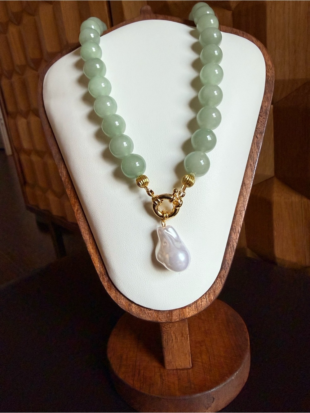 Mayamar Green Aventurine Beaded Necklace